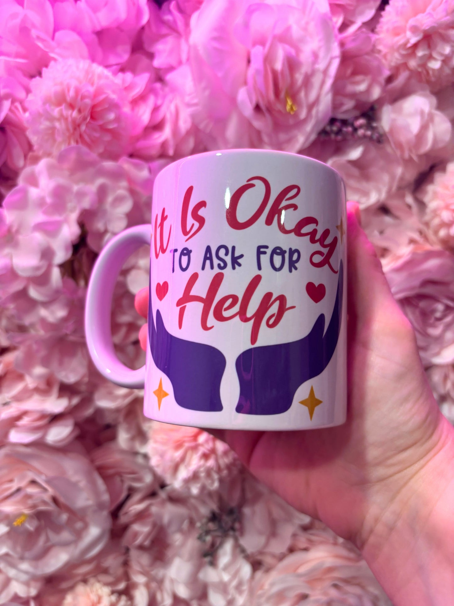 “Ask for help” mug