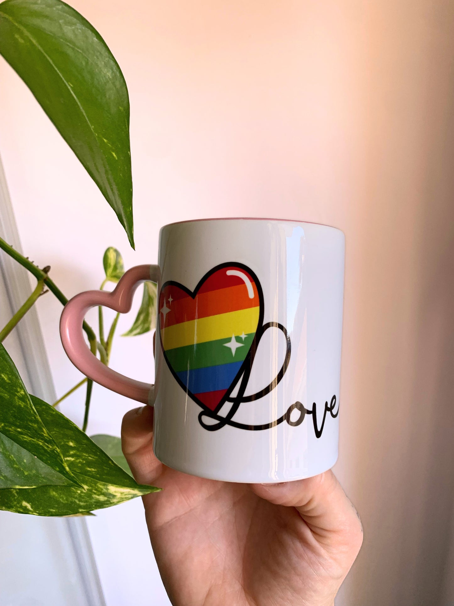 “Balloon pride love” Cuore Mug