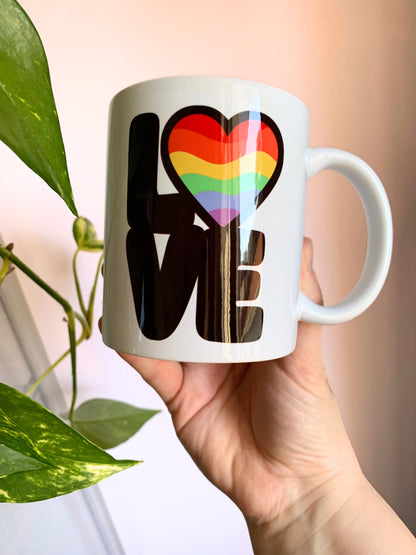 Pride “love” mug