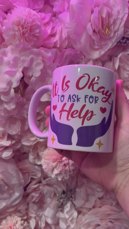 “Ask for help” mug